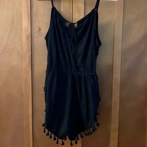 Black bathing suit cover up